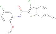 3-Chloro-N-(5-chloro-2-methoxyphenyl)-6-methyl-1-benzothiophene-2-carboxamide