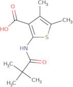 2-(2,2-Dimethylpropanamido)-4,5-dimethylthiophene-3-carboxylic acid