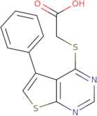 2-({5-Phenylthieno[2,3-d]pyrimidin-4-yl}sulfanyl)acetic acid