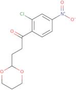 2'-Chloro-3-(1,3-dioxan-2-yl)-4'-nitropropiophenone