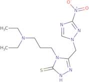 4-[3-(Diethylamino)propyl]-5-[(3-nitro-1H-1,2,4-triazol-1-yl)methyl]-4H-1,2,4-triazole-3-thiol