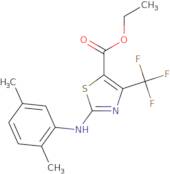 Ethyl 2-[(2,5-dimethylphenyl)amino]-4-(trifluoromethyl)-1,3-thiazole-5-carboxylate