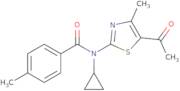 N-(5-Acetyl-4-methyl-1,3-thiazol-2-yl)-N-cyclopropyl-4-methylbenzamide