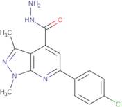 6-(4-Chlorophenyl)-1,3-dimethyl-1H-pyrazolo[3,4-b]pyridine-4-carbohydrazide