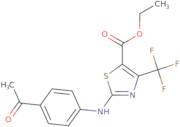 Ethyl 2-[(4-acetylphenyl)amino]-4-(trifluoromethyl)-1,3-thiazole-5-carboxylate