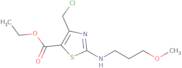 Ethyl 4-(chloromethyl)-2-[(3-methoxypropyl)amino]-1,3-thiazole-5-carboxylate