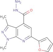 6-(2-Furyl)-1,3-dimethyl-1H-pyrazolo[3,4-b]pyridine-4-carbohydrazide