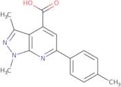 1,3-Dimethyl-6-(4-methylphenyl)-1H-pyrazolo[3,4-b]pyridine-4-carboxylic acid