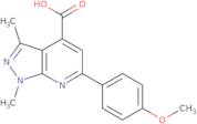 6-(4-Methoxyphenyl)-1,3-dimethyl-1H-pyrazolo[3,4-b]pyridine-4-carboxylic acid