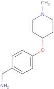 {4-[(1-Methylpiperidin-4-yl)oxy]phenyl}methanamine