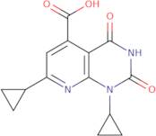 1,7-Dicyclopropyl-2,4-dioxo-1H,2H,3H,4H-pyrido[2,3-d]pyrimidine-5-carboxylic acid