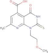 1-(2-Methoxyethyl)-7-methyl-4-oxo-2-sulfanyl-1H,4H-pyrido[2,3-d]pyrimidine-5-carboxylic acid