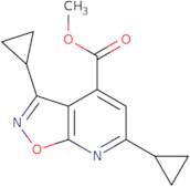 Methyl 3,6-dicyclopropylisoxazolo[5,4-b]pyridine-4-carboxylate