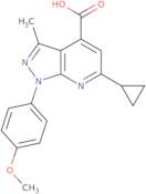 6-Cyclopropyl-1-(4-methoxyphenyl)-3-methyl-1H-pyrazolo[3,4-b]pyridine-4-carboxylic acid