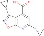3,6-Dicyclopropylisoxazolo[5,4-b]pyridine-4-carboxylic Acid