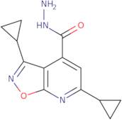 3,6-Dicyclopropylisoxazolo[5,4-b]pyridine-4-carbohydrazide