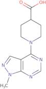 1-{1-Methyl-1H-pyrazolo[3,4-d]pyrimidin-4-yl}piperidine-4-carboxylic acid