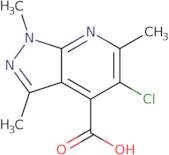 5-Chloro-1,3,6-trimethyl-1H-pyrazolo[3,4-b]pyridine-4-carboxylic acid