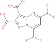 5,7-Bis(difluoromethyl)-3-nitropyrazolo[1,5-a]pyrimidine-2-carboxylic acid