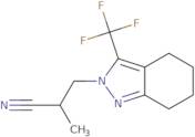 2-Methyl-3-[3-(trifluoromethyl)-4,5,6,7-tetrahydro-2H-indazol-2-yl]propanenitrile