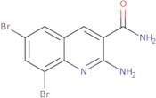 2-Amino-6,8-dibromo-3-quinolinecarboxamide