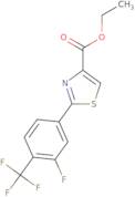Ethyl 2-[3-fluoro-4-(trifluoromethyl)phenyl]-1,3-thiazole-4-carboxylate