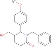 1-Benzyl-5-(hydroxymethyl)-6-(4-methoxyphenyl)-tetrahydro-2(1H)-pyridinone