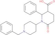 1-(1-Benzyl-4-piperidinyl)-2-phenyl-6-oxo-3-piperidinecarboxylic acid