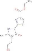 Ethyl 2-[4-(2-hydroxyethyl)-3-methyl-5-oxo-2,5-dihydro-1H-pyrazol-1-yl]-1,3-thiazole-4-carboxylate