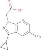 2-{3-Cyclopropyl-5-methyl-1H-pyrazolo[3,4-b]pyridin-1-yl}acetic acid