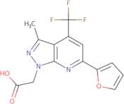 2-[6-(Furan-2-yl)-3-methyl-4-(trifluoromethyl)-1H-pyrazolo[3,4-b]pyridin-1-yl]acetic acid