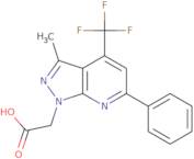 2-[3-Methyl-6-phenyl-4-(trifluoromethyl)-1H-pyrazolo[3,4-b]pyridin-1-yl]acetic acid