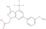 2-[6-(3-Methoxyphenyl)-3-methyl-4-(trifluoromethyl)-1H-pyrazolo[3,4-b]pyridin-1-yl]acetic acid