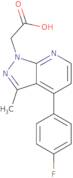 2-[4-(4-Fluorophenyl)-3-methyl-1H-pyrazolo[3,4-b]pyridin-1-yl]acetic acid