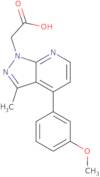 2-[4-(3-Methoxyphenyl)-3-methyl-1H-pyrazolo[3,4-b]pyridin-1-yl]acetic acid