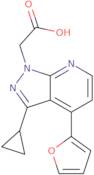 [3-Cyclopropyl-4-(2-furyl)-1H-pyrazolo[3,4-b]pyridin-1-yl]acetic acid