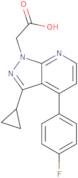 [3-Cyclopropyl-4-(4-fluorophenyl)-1H-pyrazolo[3,4-b]pyridin-1-yl]acetic acid