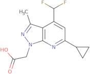 2-[6-Cyclopropyl-4-(difluoromethyl)-3-methyl-pyrazolo[3,4-b]pyridin-1-yl]acetic acid