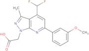 2-[4-(Difluoromethyl)-6-(3-methoxyphenyl)-3-methyl-1H-pyrazolo[3,4-b]pyridin-1-yl]acetic acid