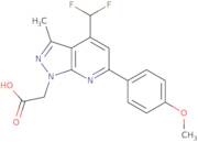 2-[4-(Difluoromethyl)-6-(4-methoxyphenyl)-3-methyl-1H-pyrazolo[3,4-b]pyridin-1-yl]acetic acid