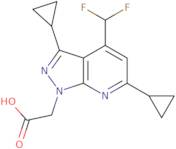 2-[3,6-Dicyclopropyl-4-(difluoromethyl)-1H-pyrazolo[3,4-b]pyridin-1-yl]acetic acid