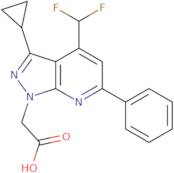 2-[3-Cyclopropyl-4-(difluoromethyl)-6-phenyl-1H-pyrazolo[3,4-b]pyridin-1-yl]acetic acid