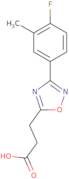 3-[3-(4-Fluoro-3-methylphenyl)-1,2,4-oxadiazol-5-yl]propanoic acid