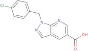 1-[(4-Chlorophenyl)methyl]-1H-pyrazolo[3,4-b]pyridine-5-carboxylic acid