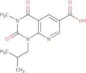 3-Methyl-1-(2-methylpropyl)-2,4-dioxo-1H,2H,3H,4H-pyrido[2,3-d]pyrimidine-6-carboxylic acid