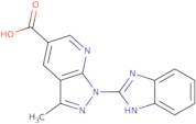 1-(1H-1,3-Benzodiazol-2-yl)-3-methyl-1H-pyrazolo[3,4-b]pyridine-5-carboxylic acid