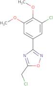 3-(3-Chloro-4,5-dimethoxyphenyl)-5-(chloromethyl)-1,2,4-oxadiazole