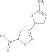 3-(5-Methylthiophen-2-yl)-4,5-dihydro-1,2-oxazole-5-carboxylic acid