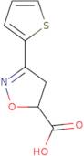 3-(Thiophen-2-yl)-4,5-dihydro-1,2-oxazole-5-carboxylic acid