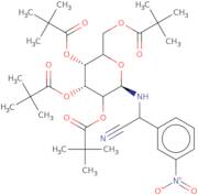 N-[2-(3'-Nitrophenylacetonitrile)]-2,3,4,6-tetra-O-pivaloyl-D-glucopyranoside